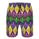 thumbnail image 3 of Balery Mardi Gras4 Traje de Baño Estilo Hawaiano para Hombre, Shorts de Secado Rápido con Bolsillos-XX-Large, 3 of 6