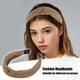 thumbnail image 2 of Satén Anudado Diadema, Pelo Diadema para Mujeres, Claro Marrón, 1.2 Ancho, 2 of 7