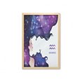 thumbnail image 1 of Celestial Wall Art with Frame, Aquarius Zodiac with Sign and Cosmos Long Haired Starry Hair Woman, Printed Fabric Poster for Bathroom Living Room, 23" x 35", Violet and Multicolor, by Ambesonne, 1 of 2