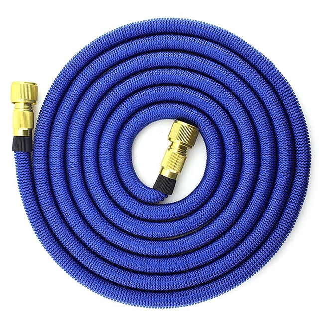 Manguera de riego para jardín Manguera telescópica extensible para lavado de autos (Azul 25FT)