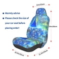 thumbnail image 3 of Wukai Peacock Full Set Car Seat Covers with Soft Padding Universal Auto Front Seats Protector and Cushion Mat, 3 of 5