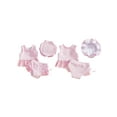 thumbnail image 2 of BemeyourBBs Toddler Baby Girl 3 Piece Swimsuit Set Summer Beach Swimwear Infant Bathing Suit Sleeveless Eyelet Ruffle Bikini Tops Bottoms and Sun Hat, 2 of 9