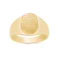 thumbnail image 2 of AFFY Engravable Men's Signet Ring In 14K Yellow Gold Plated 925 Sterling Silver Gift For Mens, Ring Size 12, 2 of 3