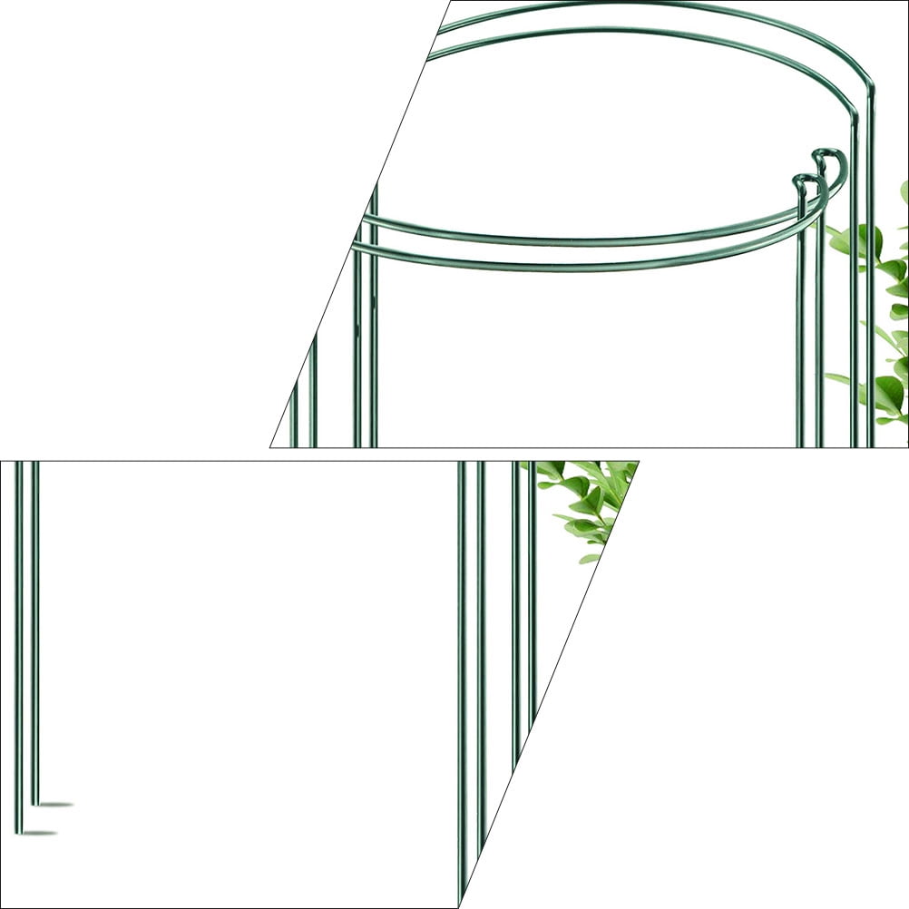 FESTFENDS 4Pcs Climbing Frame Plant Support Green Iron for Tomato Garden