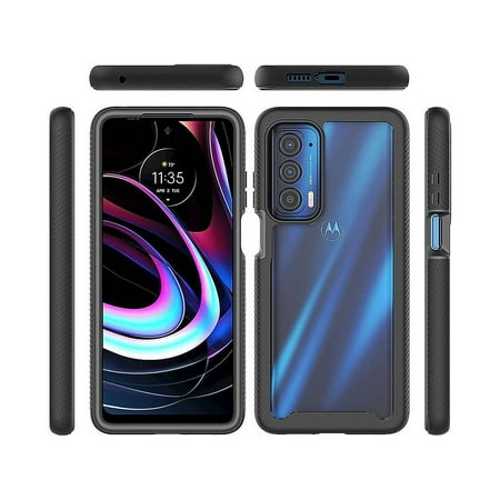SaharaCase - GRIP Series Case for Motorola Edge (2021) - Black