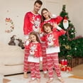 thumbnail image 2 of Conjunto de pijama navideño de algodón para padres e hijos, ropa de noche con estampado de renos de Navidad, traje de dibujos animados para el hogar, 2023, 2 of 3