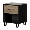thumbnail image 2 of South Shore Arlen 1-Drawer Nightstand for Child, in Weathered Oak and Matte Black, 2 of 14