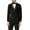 Black, variant on Men’s Soft Velvet Dinner Jacket Retro Tailored Fit Party Tuxedo Blazer Black Satin Shawl Lapels