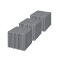 thumbnail image 3 of Noble House 12" Pebble Plastic Interlocking Deck Tiles, Waterproof Anti-Slip Outdoor Flooring, Gray, 60 PCS, 3 of 14