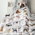thumbnail image 2 of Dog Blanket for Adult Mens Womens, Ultra Soft Dog Throw Blanket for Dog Lovers, Lightweight Warm Cozy Blanket with Dog Pattern Plush Gifts for Christmas Thanksgiving Bed Couch Sofa 60x80in, 2 of 6