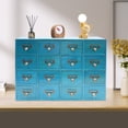 thumbnail image 3 of 16-Drawer Storage Cabinet Rustic Drawers Apothecary Cabinet Wooden Desk Drawer Organizer Apothecary Chests and Cabinets Herb Storage Box Tabletop Library Card Catalog Cabinet, 3 of 26