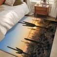 thumbnail image 4 of Western Cactus Sunrise Area Rugs 3'x5', Washable Small Throw Rugs for Living Room Bedroom, Modern Abstract Art Retro Indoor Outdoor Rug Non-Slip Low Pile Carpet Runner Reversible Floor Mats, 4 of 8