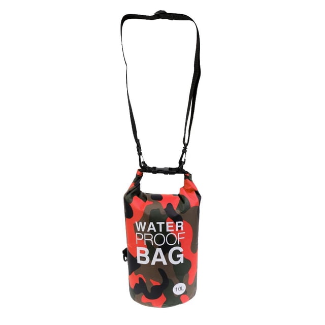Bolsa seca impermeable 10L shamjiam Bolsa seca a prueba de agua Camo naranja