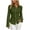 Army Green, variant on Womens Work Blouses Dress Shirt Button Down Fitted Long Sleeve Lapel Collar Business Office Tops