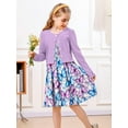 thumbnail image 4 of Aideaone Girls Casual Adjustable Strap Sleveless Dress Cardigan Set Size 5-12Y, 4 of 7