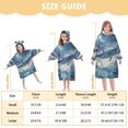 thumbnail image 4 of FORMRS Wearable Blanket Hoodie with Sleeves for Kids Cozy Flannel Sweatshirt, Night Floating Whale, 4 of 7