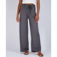 thumbnail image 3 of Real Essentials 3 Pack Soft Palazzo Pajama Pants for Women, Wide Leg Comfortable Casual Lounge Yoga Bottoms (Plus Size), 3 of 7