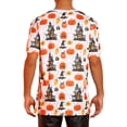 thumbnail image 3 of INSPIRE CHIC Halloween T-Shirts for Men's Short Sleeves Pumpkin Printed Graphic Tee Tops, 3 of 4