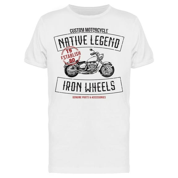 Iron Wheels T-Shirt Men -Image by Shutterstock, Male XX-Large
