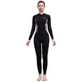 thumbnail image 2 of Ailaofu Skin Full Body for Women Youth Rash Guard Swimsuit Wetsuit Skin Front Zipper UV Protection One Piece Bathing Suit for Diving Surfing Snorkeling Spearfishing Skin, 2 of 7
