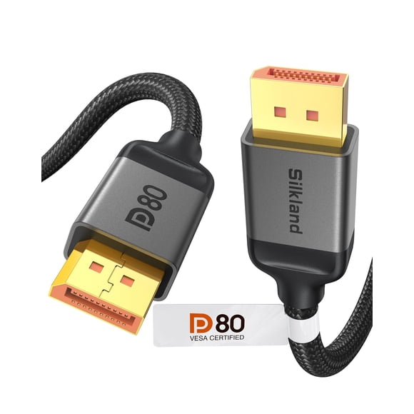 Cable DisplayPort Silkland 2.1 m 16K @60Hz 8K @240Hz 4K @540Hz