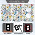 thumbnail image 3 of Yayeee Duplex Wall Plate 1-Gang 4.5"x2.7" Home Receptacle Light Switch Decorative Outlet Cover, Blue Wildflower Pattern, 3 of 7