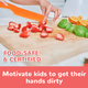 thumbnail image 4 of QttvbTna Juego de 5 cuchillos de cocina de plástico para niños, cuchillos de cocina reutilizables con cortador arrugado, cuchillos de cocina para niños, cuchillos para hornear para niños, cuchillos, 4 of 7