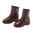 thumbnail image 2 of FashionCha Mini Doll Figure Boots Pair for 1/8 Scale Action Figure Accessory Female Male PVC Simulation Shoe Kit Suitable for Collectors Display Gift Giving Home brown, 2 of 8