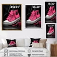 thumbnail image 4 of Designart "Stylish Pink Sneakers Obsession I" Fashion Canvas Print, 4 of 5