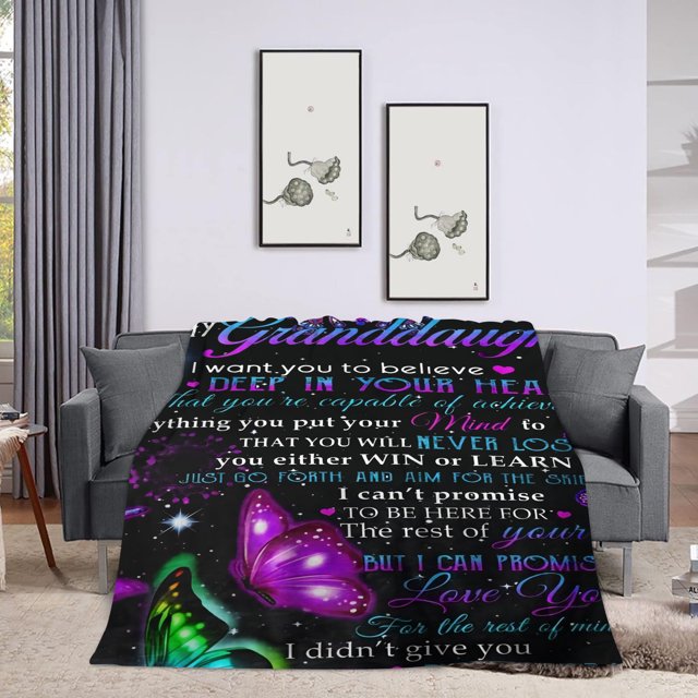 Printed Blanket Double Layer Nap Office Blanket Flannel Home Fluffy Sofa Blanket