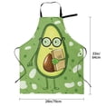thumbnail image 2 of Kdxio Avocado with Glasses Apron with Pockets Adjustable Kitchen Aprons for Men Women Waterproof Aprons for Cooking,Drawing,Crafting, Baking Household Cleaning, 2 of 8