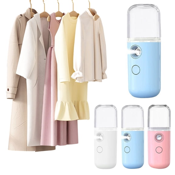 Jnismy Mini Travel Steamer, Cordless USB Charging, 30ml Water Tank, Rapid Heating Handheld Garment Steamer for Quick Wrinkle Removal