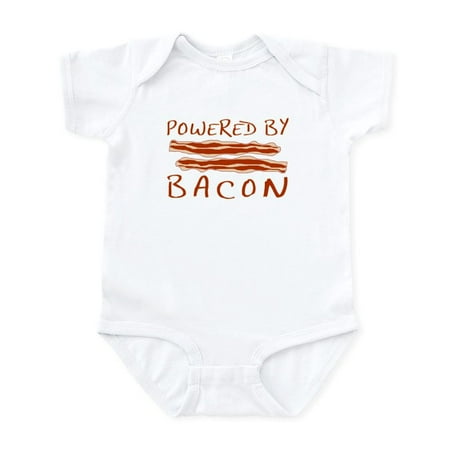 

CafePress - Powered By Bacon Infant Bodysuit - Baby Light Bodysuit Size Newborn - 24 Months