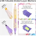 thumbnail image 2 of Shiyou-marqueurs Double Face Incroyables, Surligneurs Vibrants, Pointes Fines et Biseautées, Marqueurs Magiques Créatifs pour Journalisation de Balles, 2 of 4