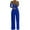 Blue, variant on lulshou Jumpsuits for Women, Women Print Jumpsuit Pajamas Casual Short Sleeve Wide Leg Pants Women's Jumpsuits, Rompers & Overalls, XXL