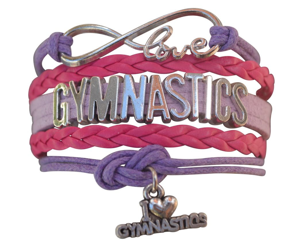 Custom Gymnastics Bangle Bracelet Gymnastics Mom Jewelry Personalized Gymnast Bracelet Gymnastics Team Gift Gymnast Jewelry