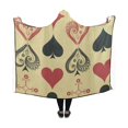 thumbnail image 1 of HATIART Couverture à Capuche Costumes de Cartes à Jouer Couverture Portable 50x60 Pouces Jeter Enveloppe Robe de Cape Cosplay, 1 of 3