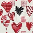 thumbnail image 4 of Watwatercolor Heart Shower Curtain Waterproof Fabric with 12 Hooks Bathroom Decorative Bath Curtain Set Polyester Fabric Machine Washable 60 x 72 Inch, 4 of 6