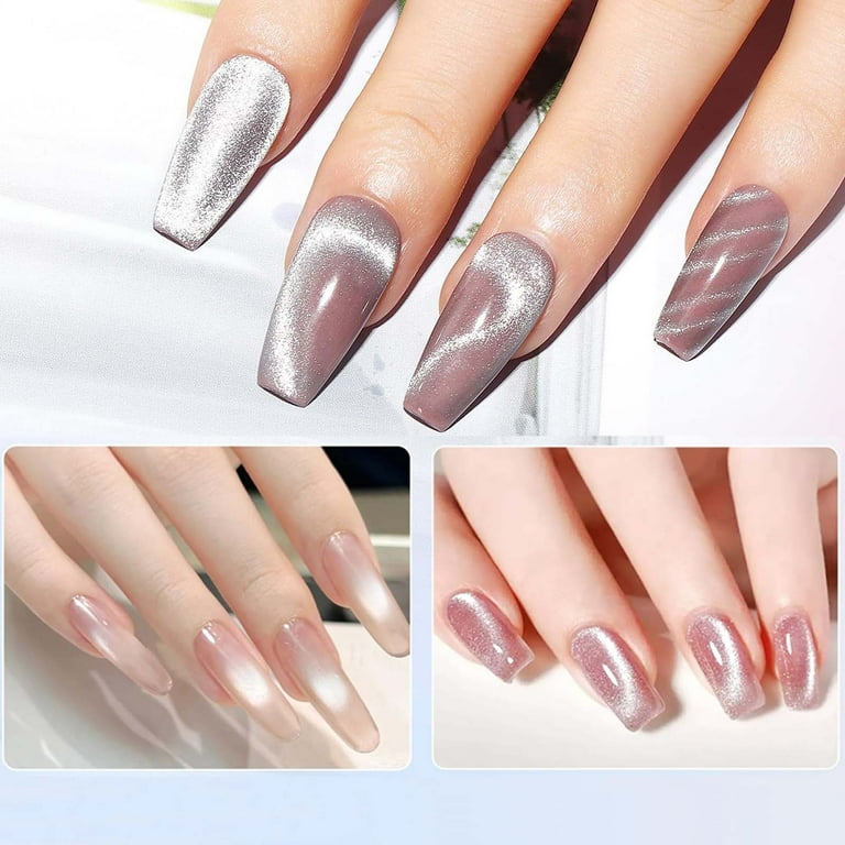 Cat Eye Magnet for Nails, 3 in 1 Cat Eye Nail Magnet Stick Gel