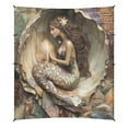 thumbnail image 5 of Wobogo Mermaid Inside The Shell Beach Tent Camping Sun Shelter 110 x 125in UPF50+ Outdoor Shade for Trips Fishing Picnics, 5 of 7