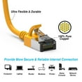 thumbnail image 2 of Cat 8 U/FTP Slim Ethernet Network Cable, 30AWG, Yellow - 5ft, 2 of 5