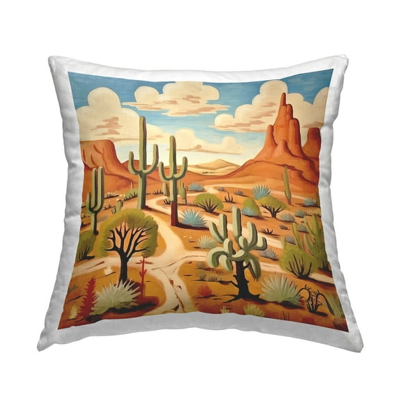 Stupell Industries Modern Canyon Valley Decorative Printed Throw Pillow, 18 x 18