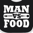 thumbnail image 4 of Inktastic Man Vs Food Boys or Girls Baby Bib, 4 of 4