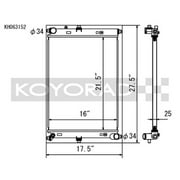 Koyo 06-13 Mazda MX-5 Miata (MT) Radiator