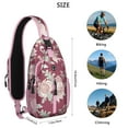 thumbnail image 4 of Abstract Paisley Art Sling Backpack – Chic Boho Floral Crossbody Daypack, Lightweight Anti-Theft Travel Bag with Adjustable Strap & Multiple Compartments, 4 of 5