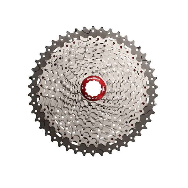 Cassette Piñones SUN RACE MTB 11P 11/50D Aluminio Plata