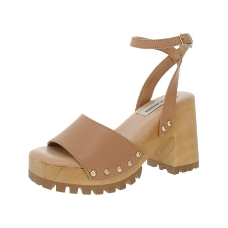 

Steve Madden Womens Ocala Studded Leather Block Heels