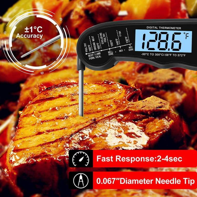 Illuminlabs Meat Thermometer - Instant Read Digital Food Thermometer for  Cooking, Candy, Oven, Grill and Deep Fry. Accurate and Wide-Range Kitchen