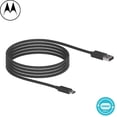 thumbnail image 2 of Cable de carga Motorola Essentials USB-A 2.0 a USB-C de 2 m, 2 of 5
