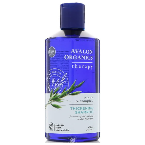 Avalon Organic Botanicals Shampoo Biotin B-Complex - Thickening 14 Ounce, Pack of 2